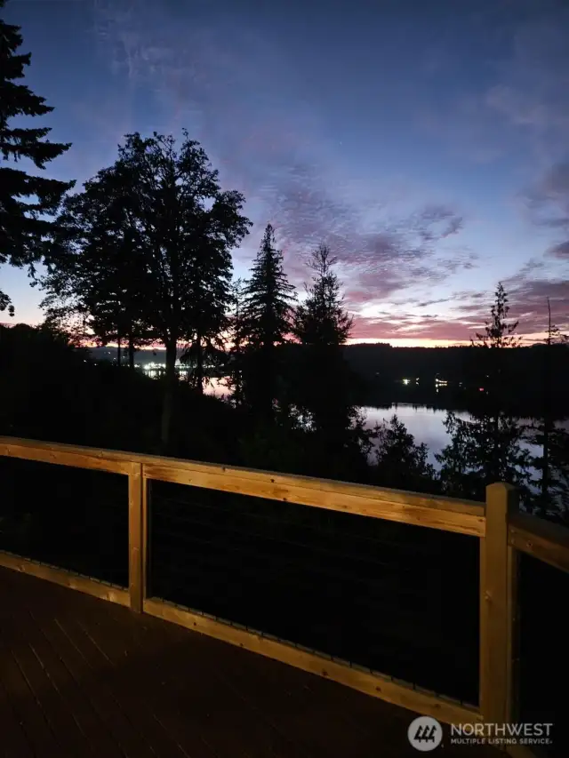 Fall sunset from upper deck