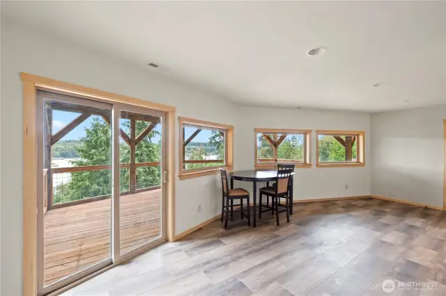 Lower dining area
