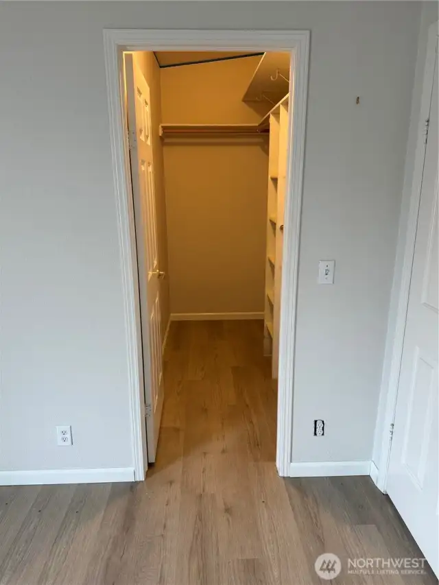 Primary closet
