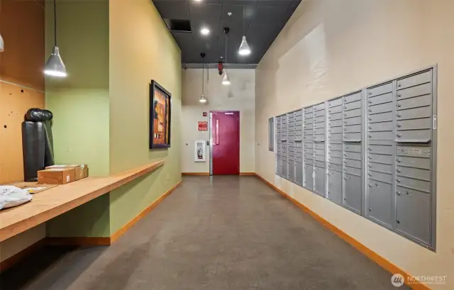 Lobby, packages & mail