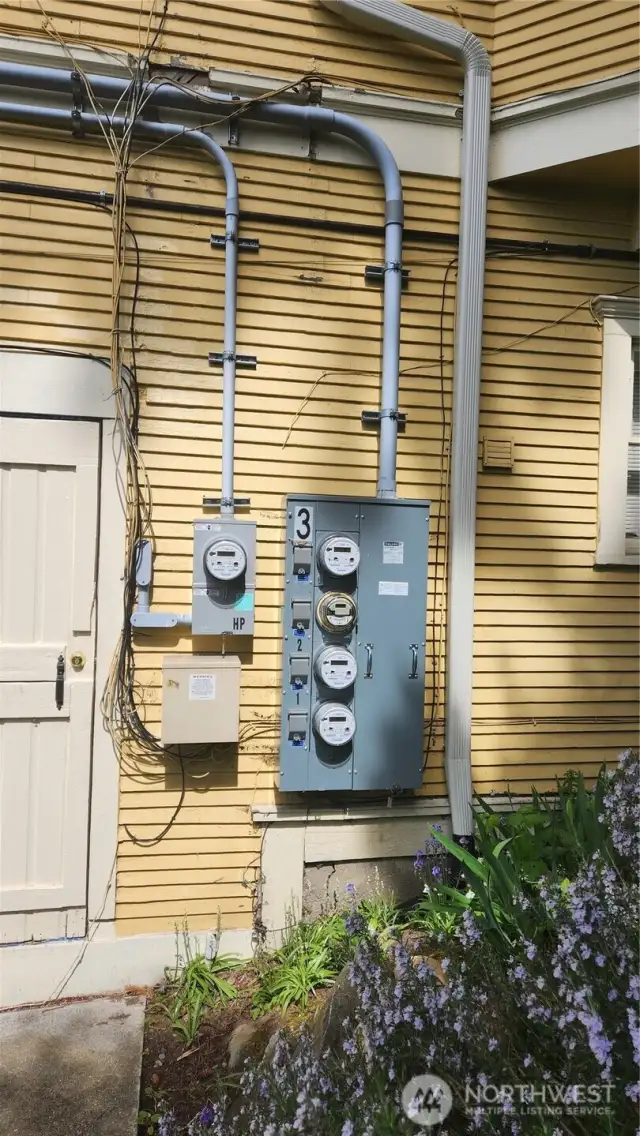 Recently updated electrical panels and meters