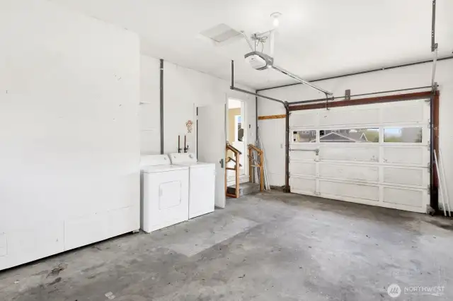 This space could easily be converted to additional living space and access to the unfinished basement where additional bedrooms could be framed in.