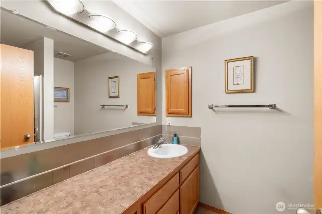 Primary bathroom.