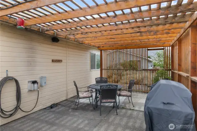 Back patio.