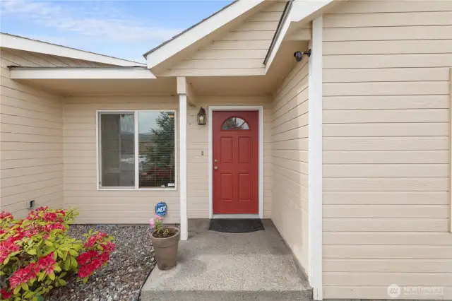 Front entry.