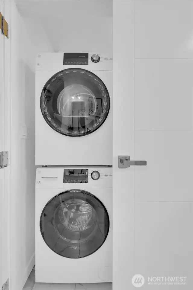 Laundry with front load washer & dryer - 8042 19th Ave NW, Seattle, WA 98117