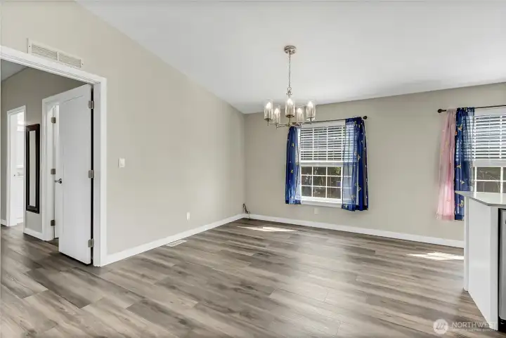 View of dining area from living room - Unfurnished