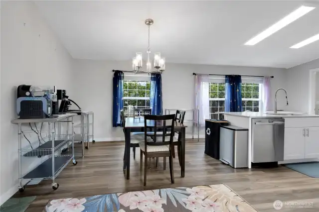 View of dining room from living room