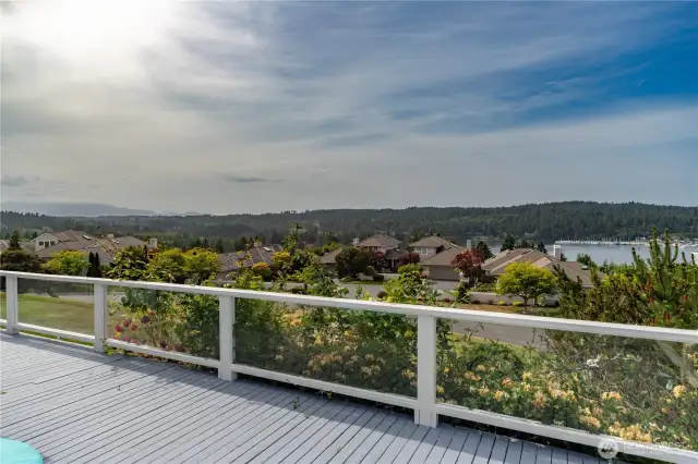 What a vista of the Olympics- Mountains and Ocean views