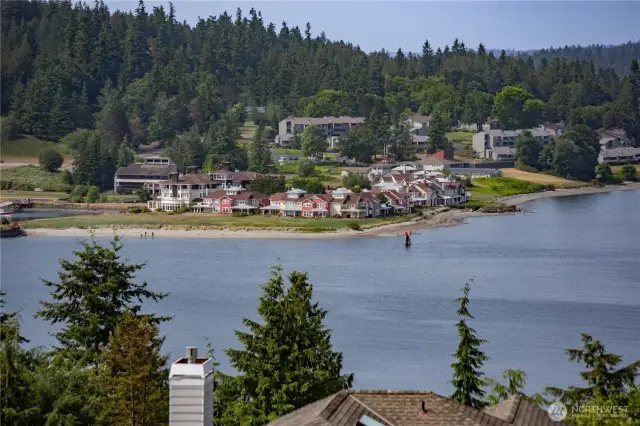 On Ludlow Bay and the townhomes by the INN