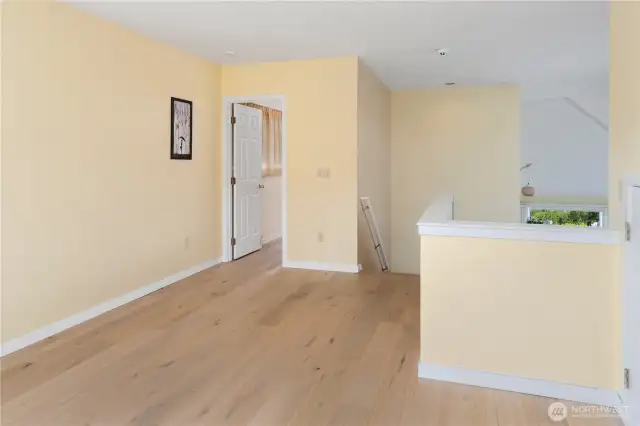 Upper level hall to second bath and bedroom
