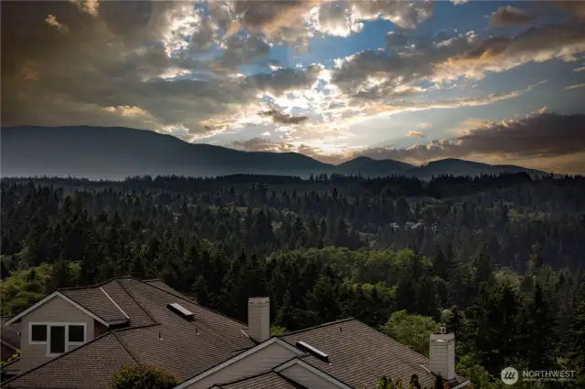 Olympic Mountains Sunset