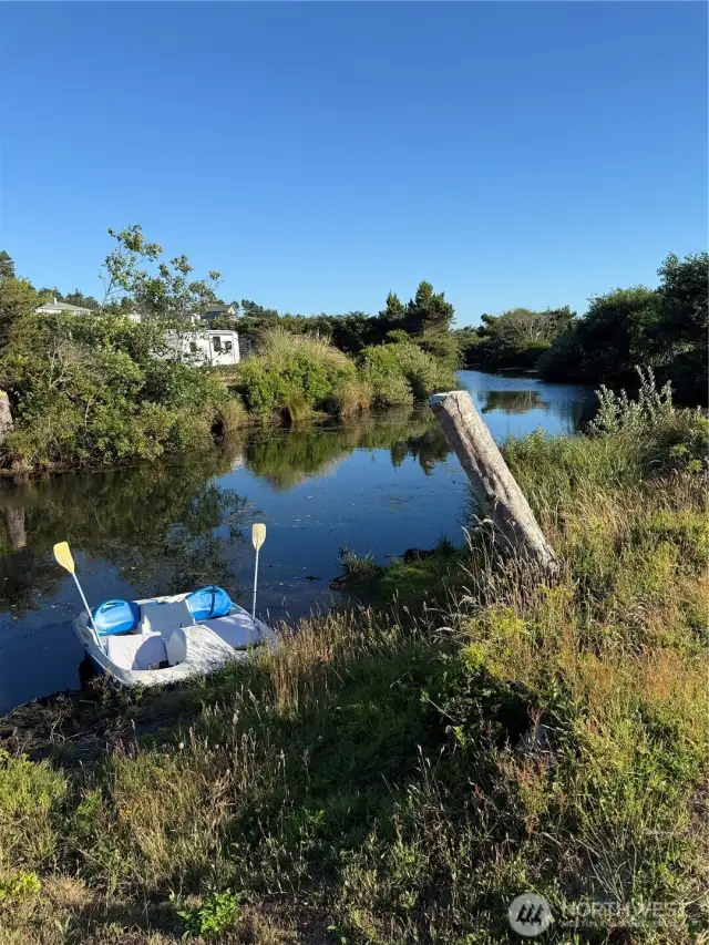 Paddle boating anyone? This truly is an ideal property at the beach.