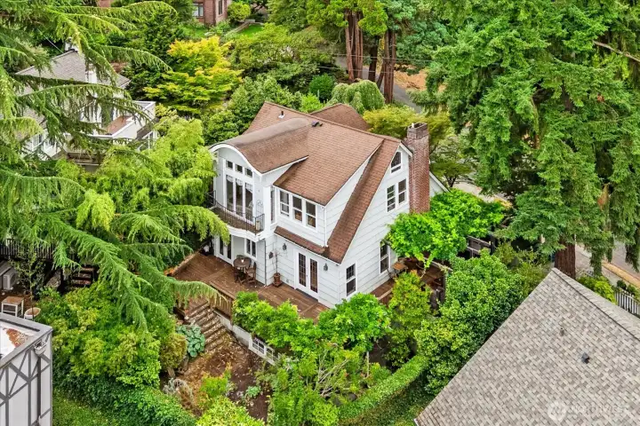 aerial of home