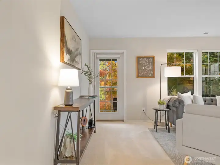 Living Room to Private Patio