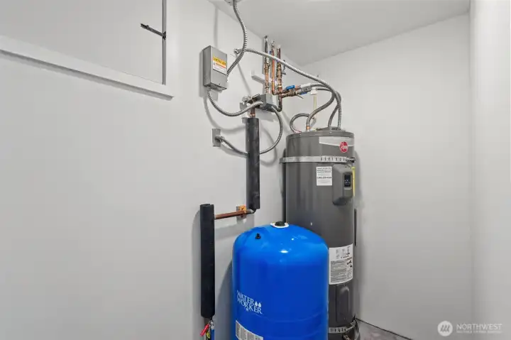 New Water Heater and Pressure Tank.