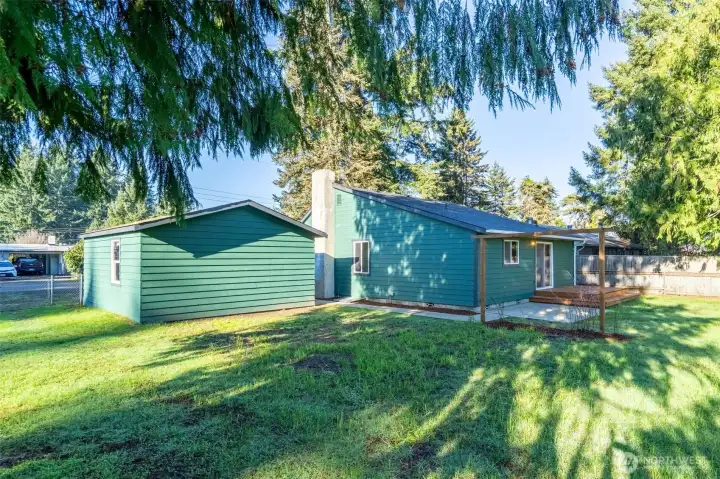 Back of Home and Garage