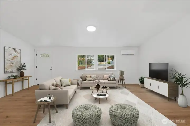 Recently remodeled and ready for your decorating touch