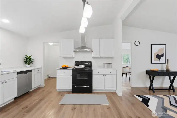 The kitchen is a chef's delight