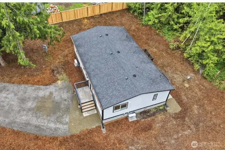 1/2 acre provides plenty of outdoor space for entertaining, pets, recreation, garden, and more.