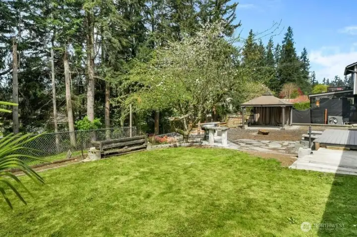 Deck, gazebo & barbeque for fun entertaining