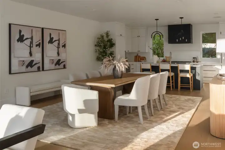 Dining area on main level