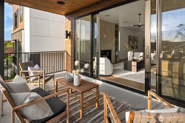 Deck on main off living area