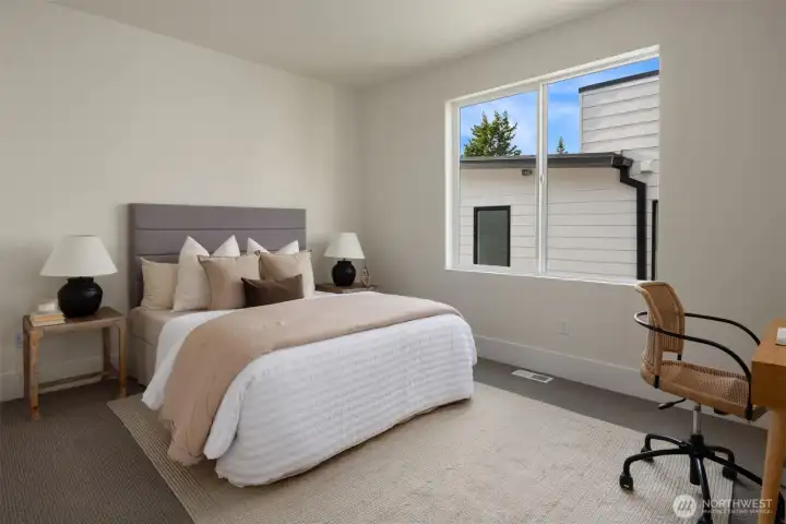 Third bedroom on upper level