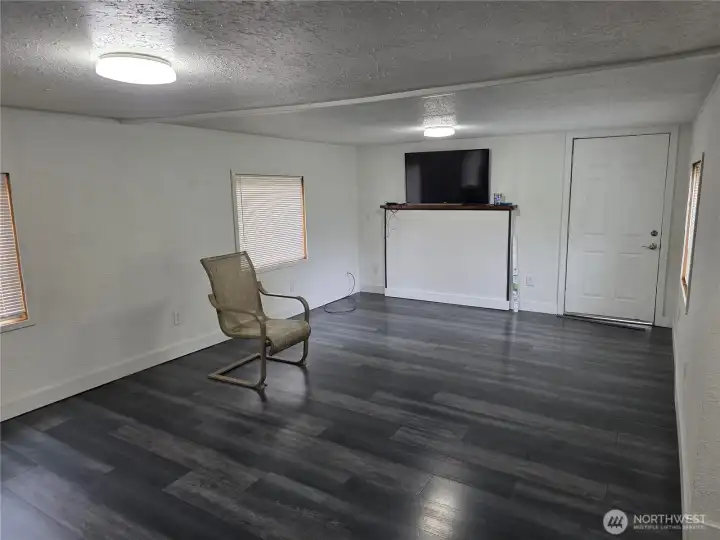 New flooring & paint large living room