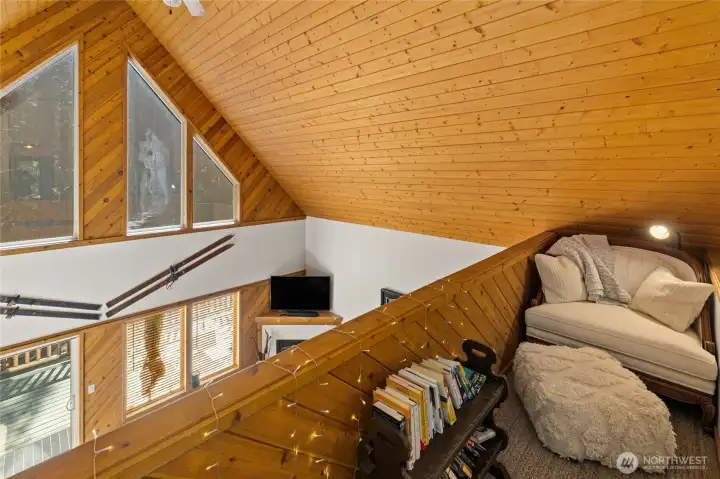 Loft reading nook
