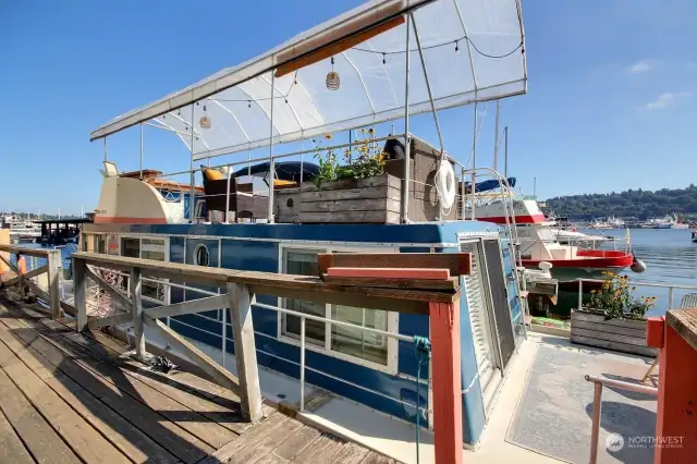 Quaint and full of character, this floating home is ideal for full-time living or weekend getaways.