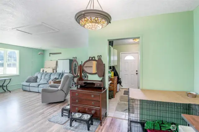 Back Converted Family Room Off Kitchen, Facing Southern Entrance And Mud/Utility Room