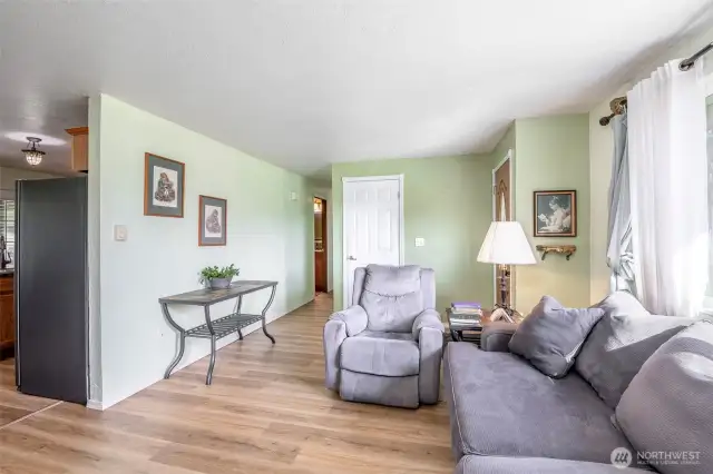 Angle To Hallway (Right) And Kitchen Entrance (Left)