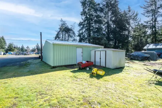 24X24 Shop (220V) And Shed