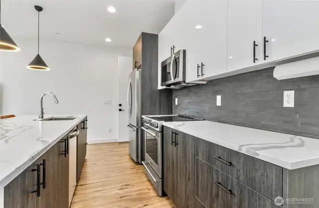 Beautiful gourmet kitchen view
