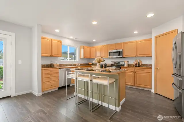 Lots of storage and counter space here!
