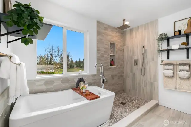 This spa like bath is a dream!