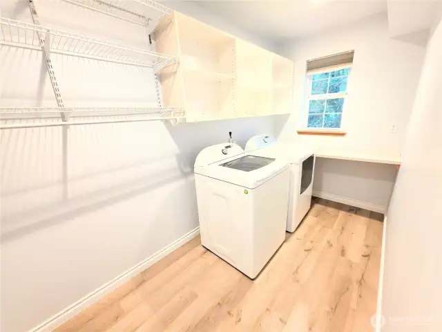 Laundry with new LVP Floors