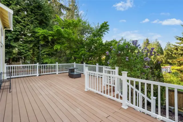 Spacious deck perfect for outdoor entertaining.