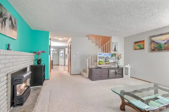 Open concept floor plan