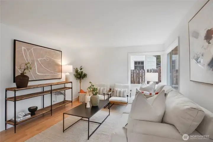 Open Living Room, for enjoying TV, Coffee, or reading a book