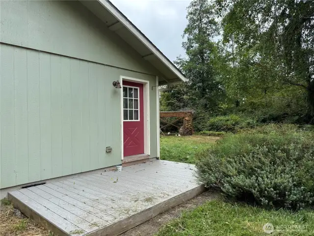 Side entrance