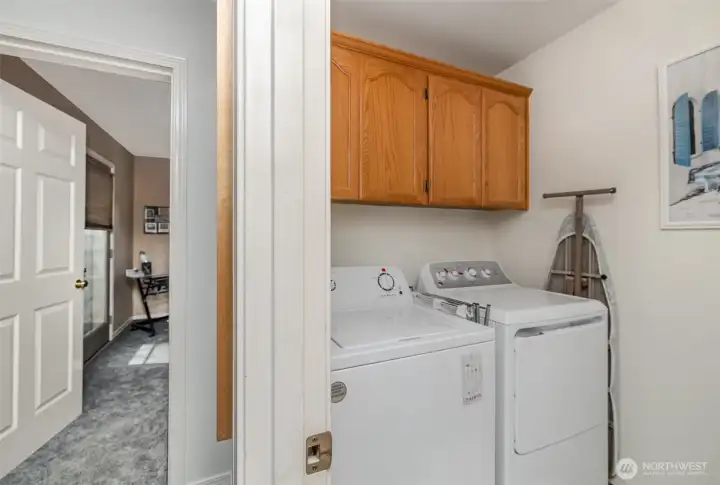 Just off the family room is the dedicated laundry room with space for all your laundry needs.