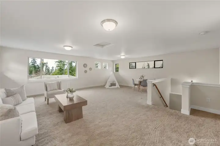 Another view of the massive bonus room.