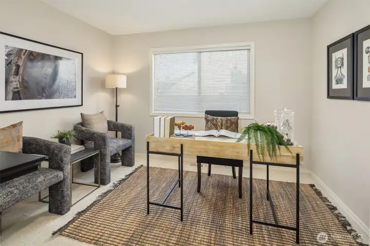 The main floor office.