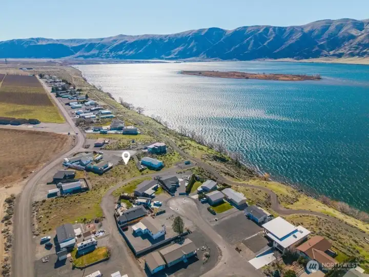 Showing Columbia River Toward Priest Rapids Dam