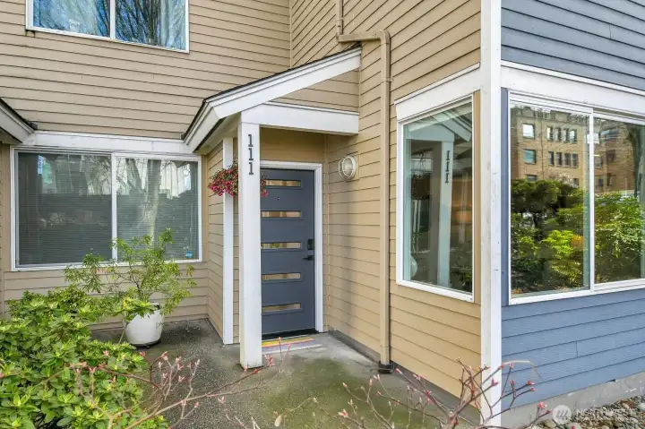 More privacy! A separate entrance makes this condo live like a home. No elevator waits here.