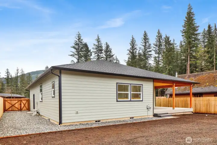 Fully Fenced yard plus a gate to additional parking behind the fence and easy access to the backyard