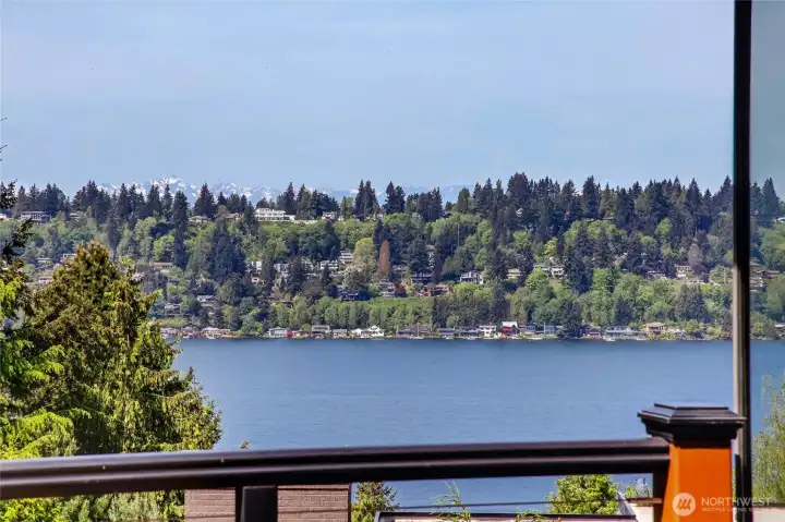 Olympic Mountains rise up to greet you.
