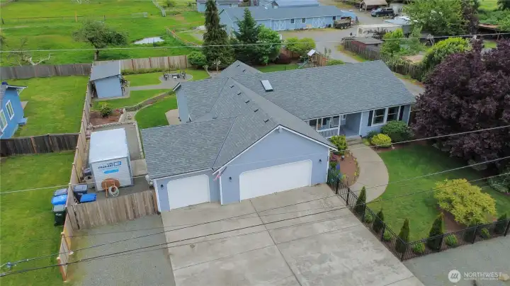 New fence with great RV parking